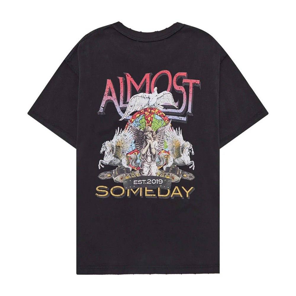 Almost someday black tee